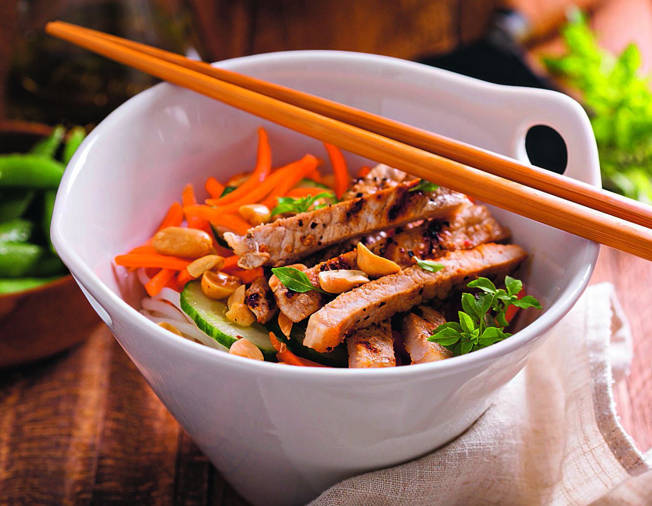 Salade de nouilles chinoises au poulet