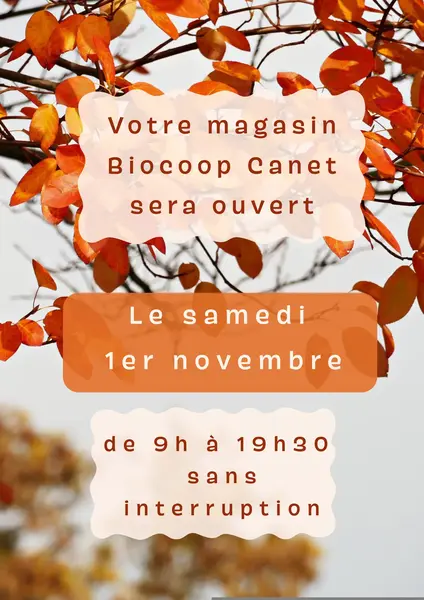 Ouverture le 1er novembre
